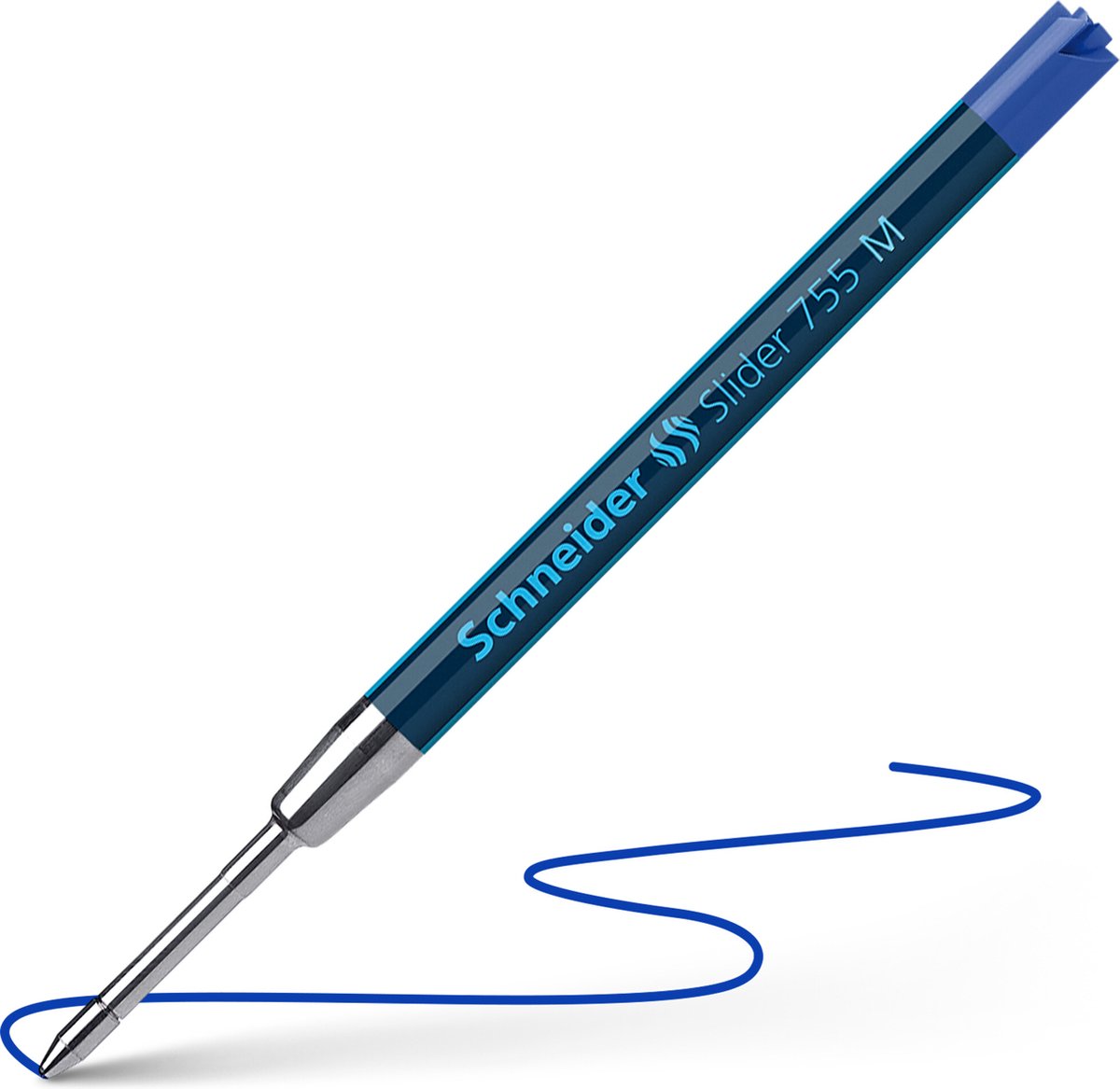 Schneider writing instruments recharge pour stylo à bille schneider - slider 755 jumbo - plume m - bleu - s-175603