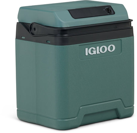 Glacière Igloo e27 - 27l - connexions AC et DC - 20°c en dessous de la température ambiante - éco - verte