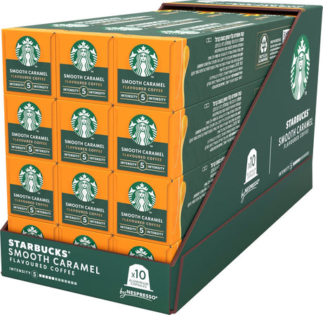 Capsules Starbucks by Nespresso caramel lisse - 10 tasses à café x 12 boîtes