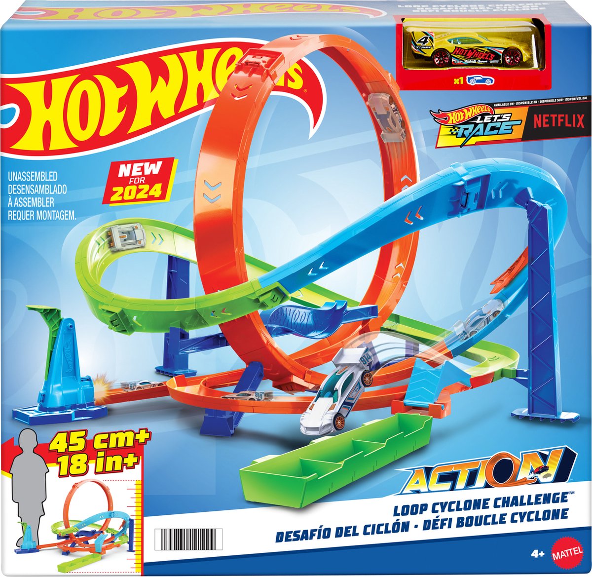 Hot Wheels Action Cyclone Looping Set - Piste de course