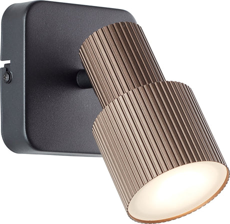 Brilliant cadiz - spot de plafond - gu10 1x5w - 3000k - cuivre noir