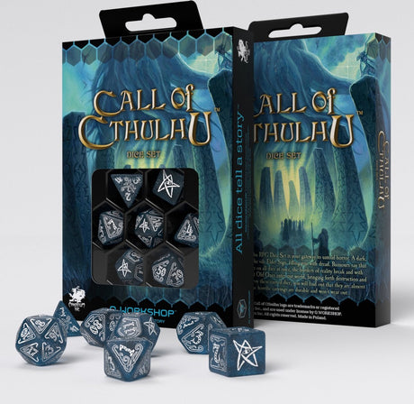 Q-workshop call of cthulhu - jeu de dés blancs abyssaux