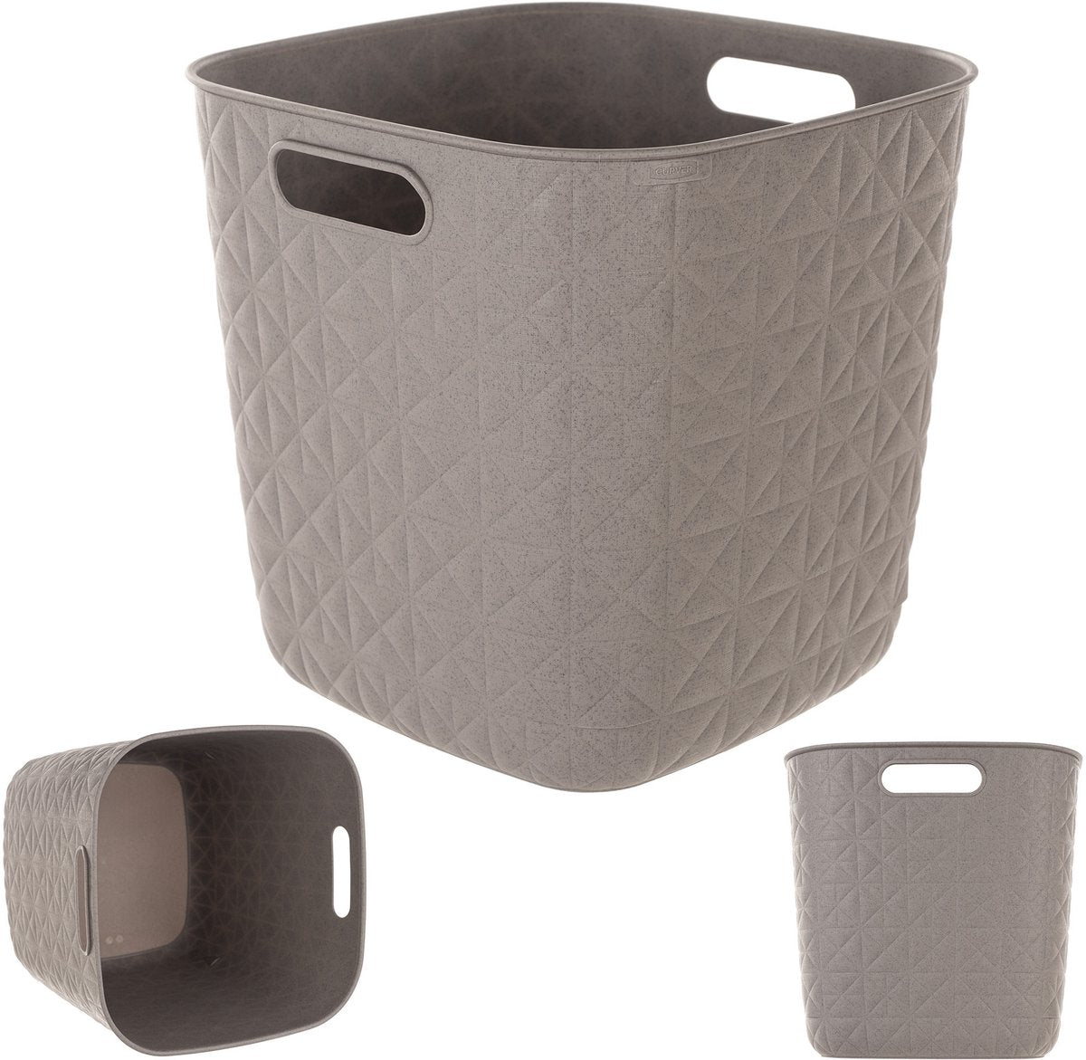 Curver softex panier de rangement cube 15l taupe