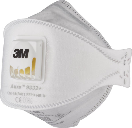 Masque anti-poussière 3M Aura Comfort Cool Flow, ffp3, avec valve, paquet de 10