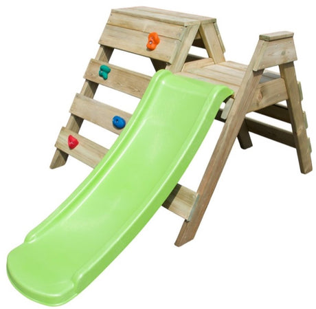 Paradiso Toys Aire de jeux en bois Paradiso avec mur d'escalade