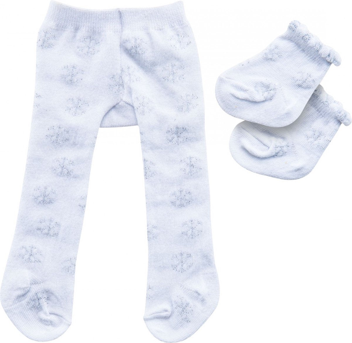 HELSS Doll -Millot avec chaussettes - Flocons de neige, 35-45 cm