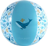 Ballon de plage Little Dutch Ocean Dreams bleu, 35 cm