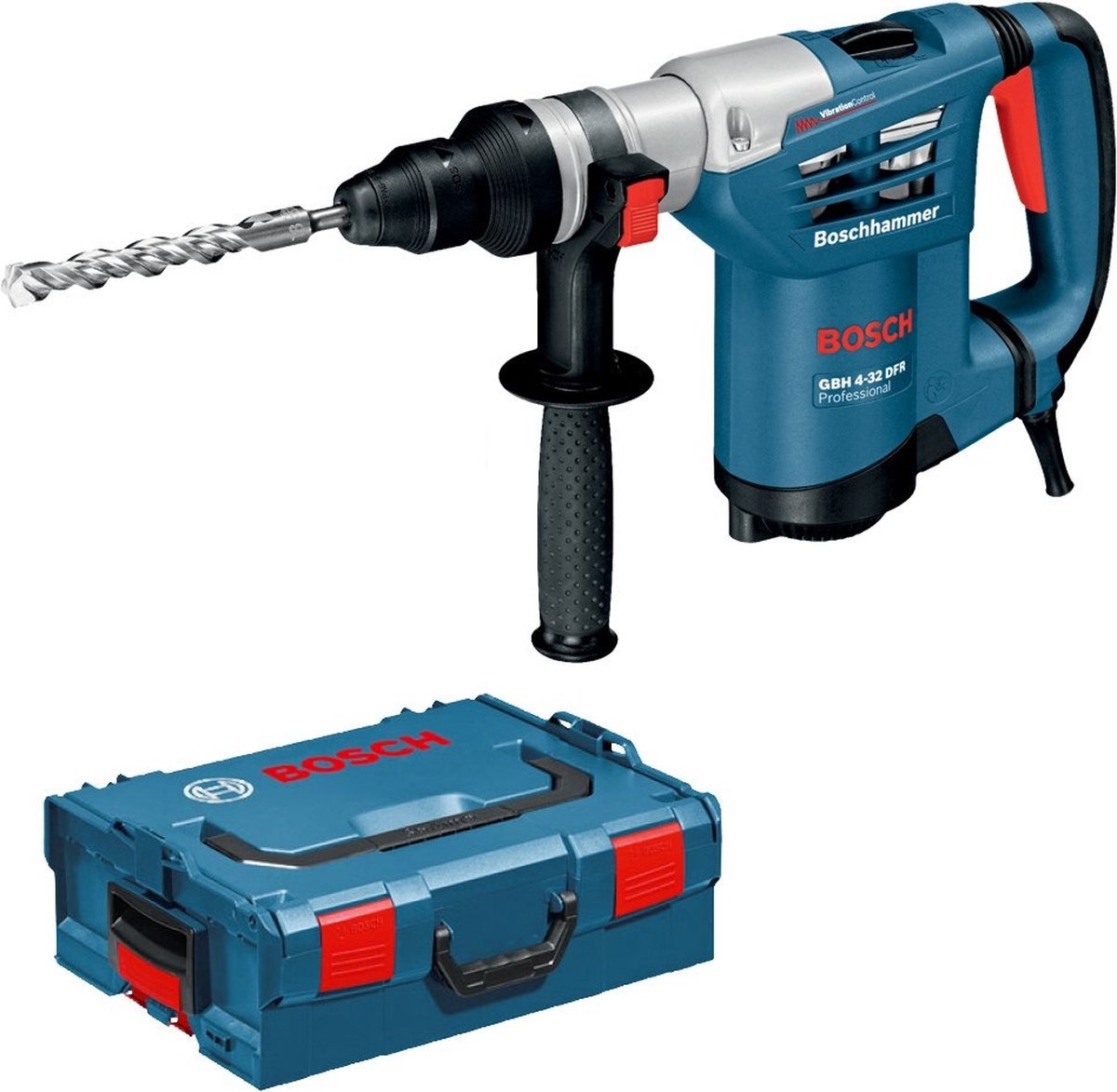 Perceuse à percussion Bosch gbh 4-32 dfr (butée de profondeur 310 mm, poignée, porte-monnaie sds-plus)