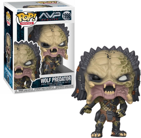 Funko alien vs prédateur loup prédateur (édition de poursuite possible !) figurine en vinyle 1998 pop unisexe ! - neutre - standard