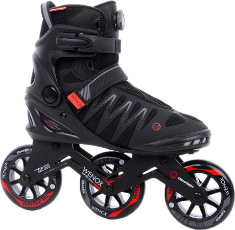 Tempish – wenox top 100 – patins à roues alignées – patins à roues alignées – hommes – noir – roues haute vitesse 100 mm confort fit – taille 43