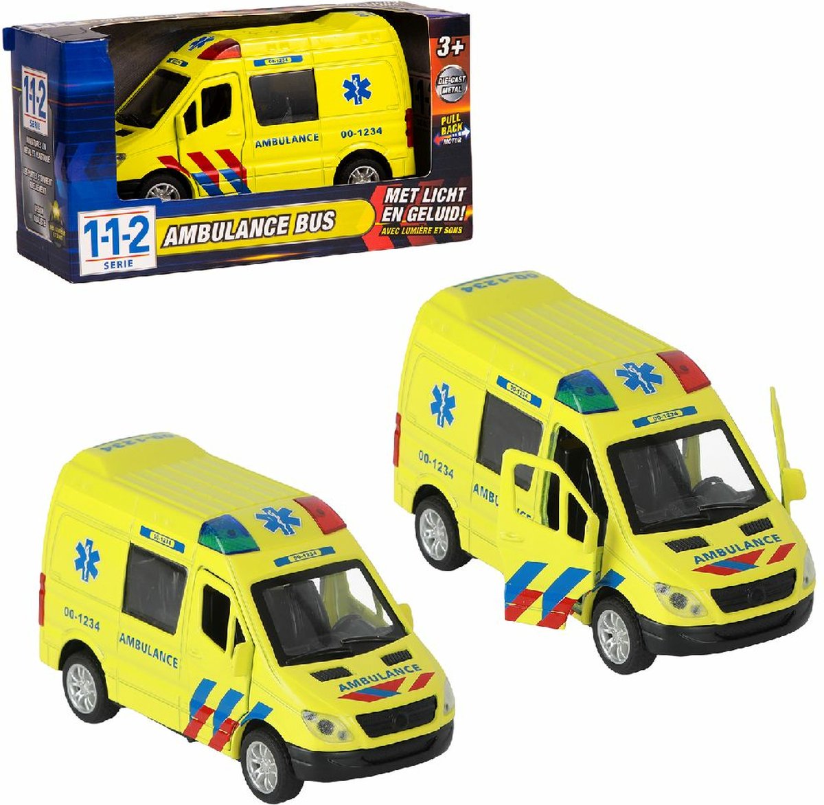 112 Bus d'ambulance 1:34 avec lumière et son