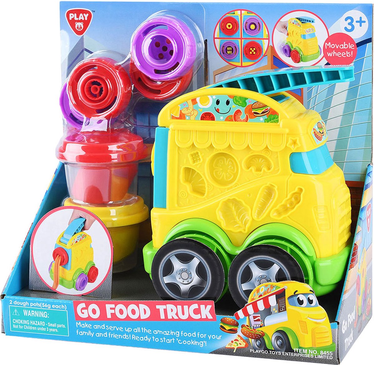 Ensemble d'argile Playgo food truck - 2 pots en argile