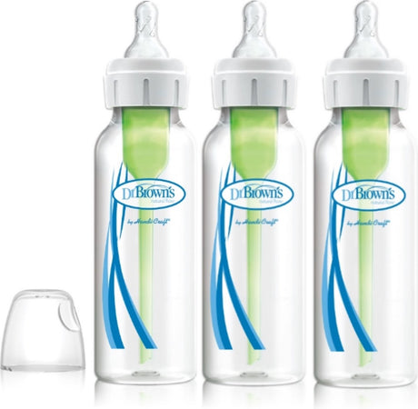 Dr. brown's options+ biberon anti-colique - biberon à col étroit - 250ml - 3 pièces