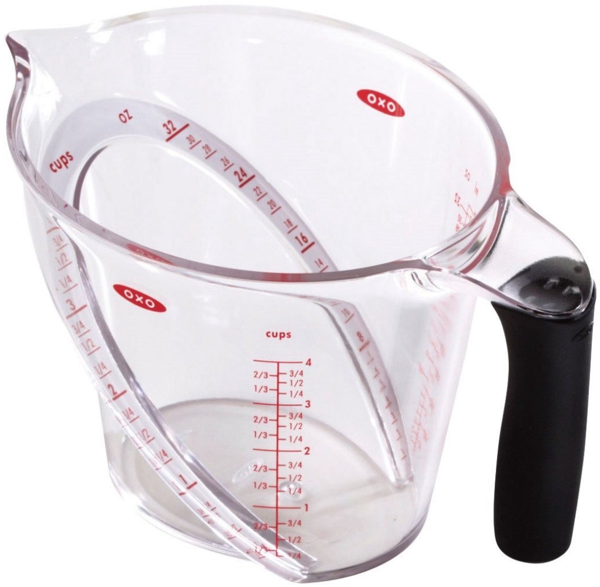 Verre doseur Oxo 1 litre lisible par le haut | 2 pièces