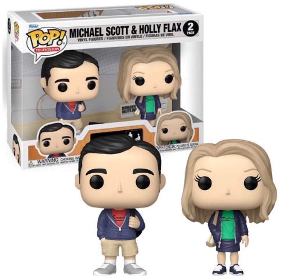 Funko-pop ! télévision : le bureau - Michael Scott Holly Flax 2-pack