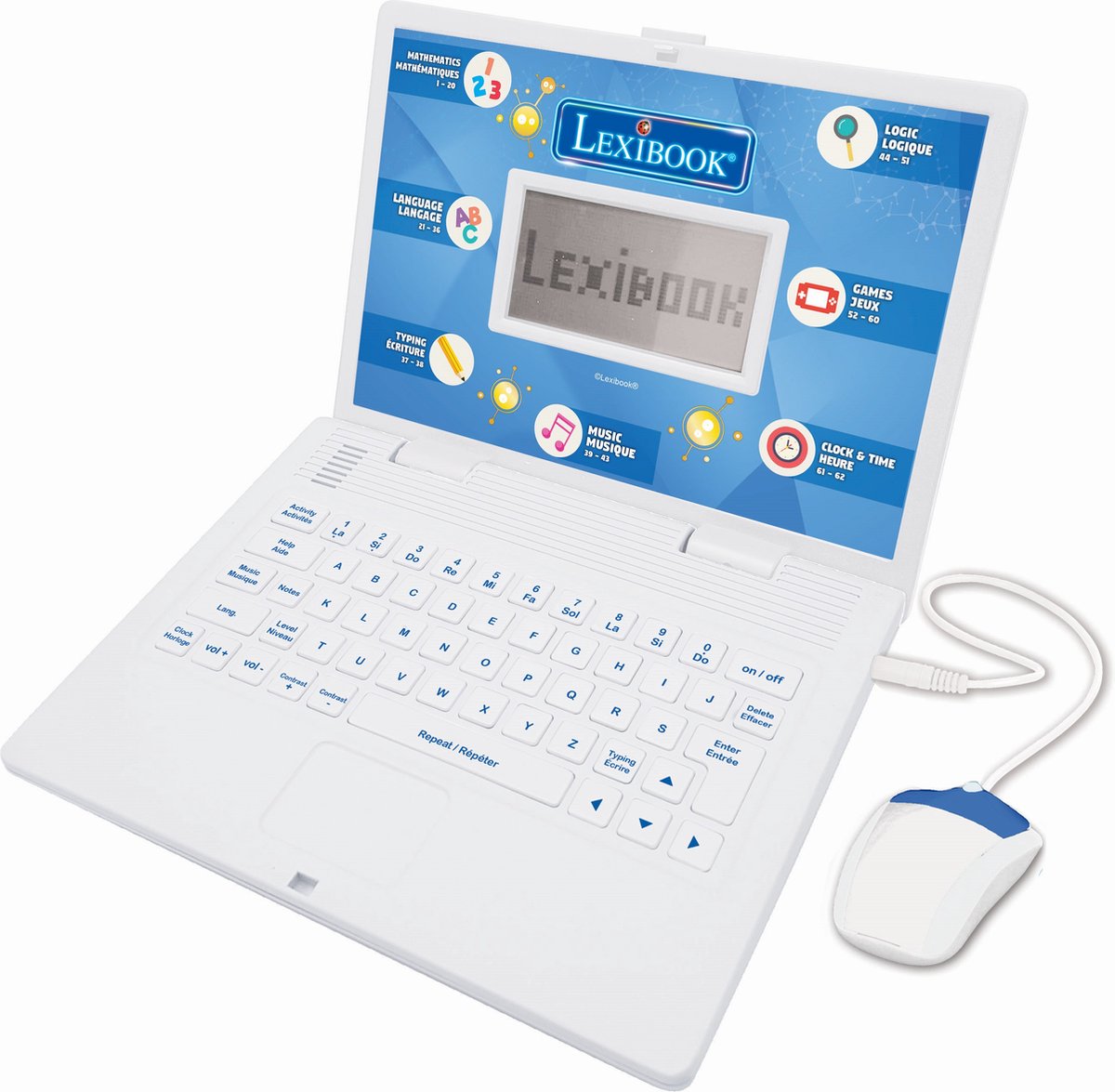Lexibook ordinateur portable éducatif power kid bilingue français et anglais