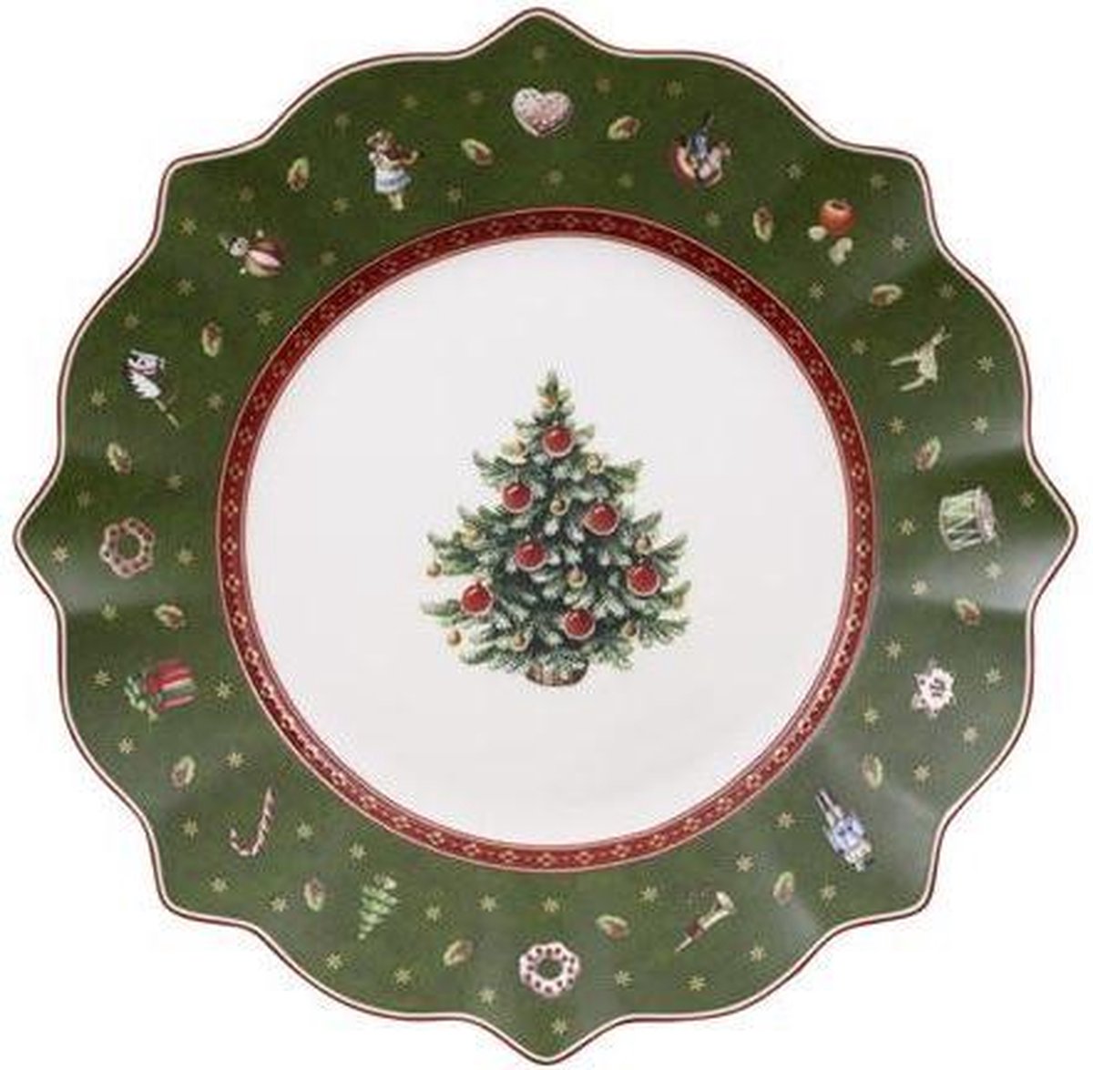 Assiette petit-déjeuner Villeroy Boch Toy's Delight - 24 cm - vert - Noël