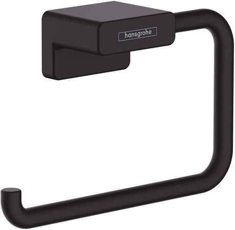 Porte-rouleau de papier toilette Hansgrohe Addstoris sans rabat noir mat