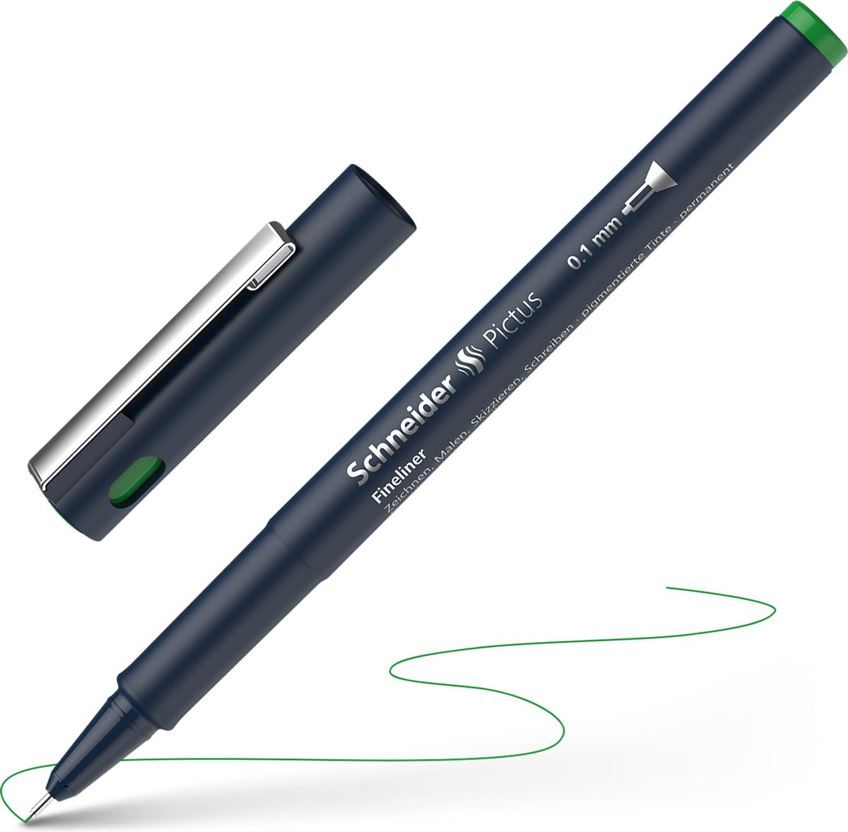 Schneider instruments d'écriture Schneider fineliner - pictus - largeur de trait 0,1 mm - vert - s-197104