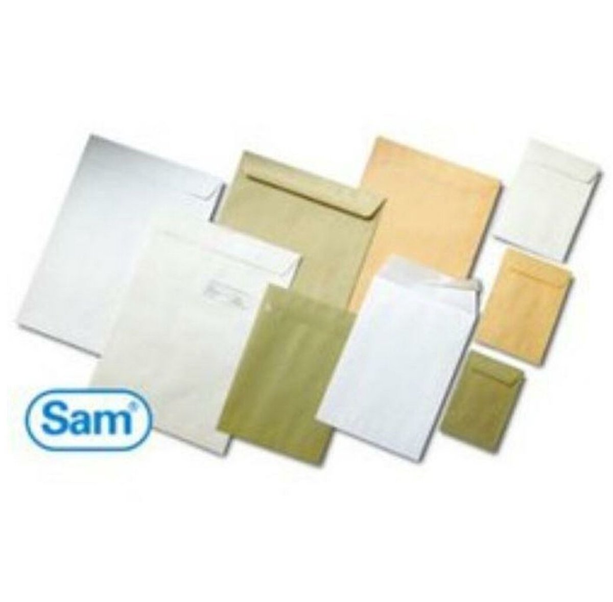 Enveloppe Sam a-18495 blanche autocollante 90 g m²