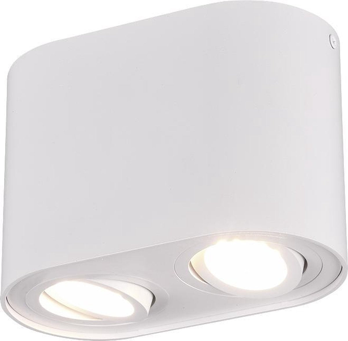 Trio cookie ceiling lamp - 2xgu10 - metal - matt white