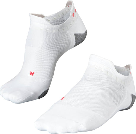 Falke ru5 race invisible anti-ampoules matériau fonctionnel chaussettes de course hommes blanc - taille 39-41