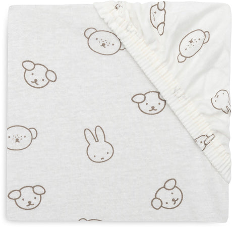 Jollein hoeslaken wieg - 40 50x80 90cm - jersey - miffy and friends