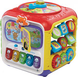 Vtech cube d'activités bébé - jouets éducatifs bébé - animaux, chiffres et couleurs - cadeau - de 9 à 36 mois - rouge