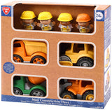 Playgo mini véhicules de construction avec figurines - 8 pièces.