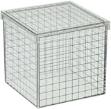 Cube grille 3D transparent - 10x10x10 cm