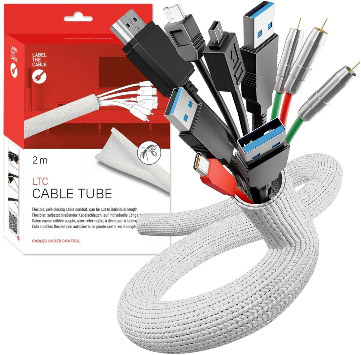 Étiquetez le câble flexible du câble ltc 5120 blanc