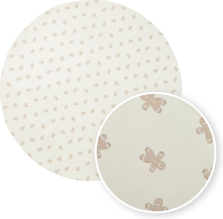 Tapis de désordre pour chaise haute en pain d'épice pour bébé Meyco - ⌀110cm - sable doux