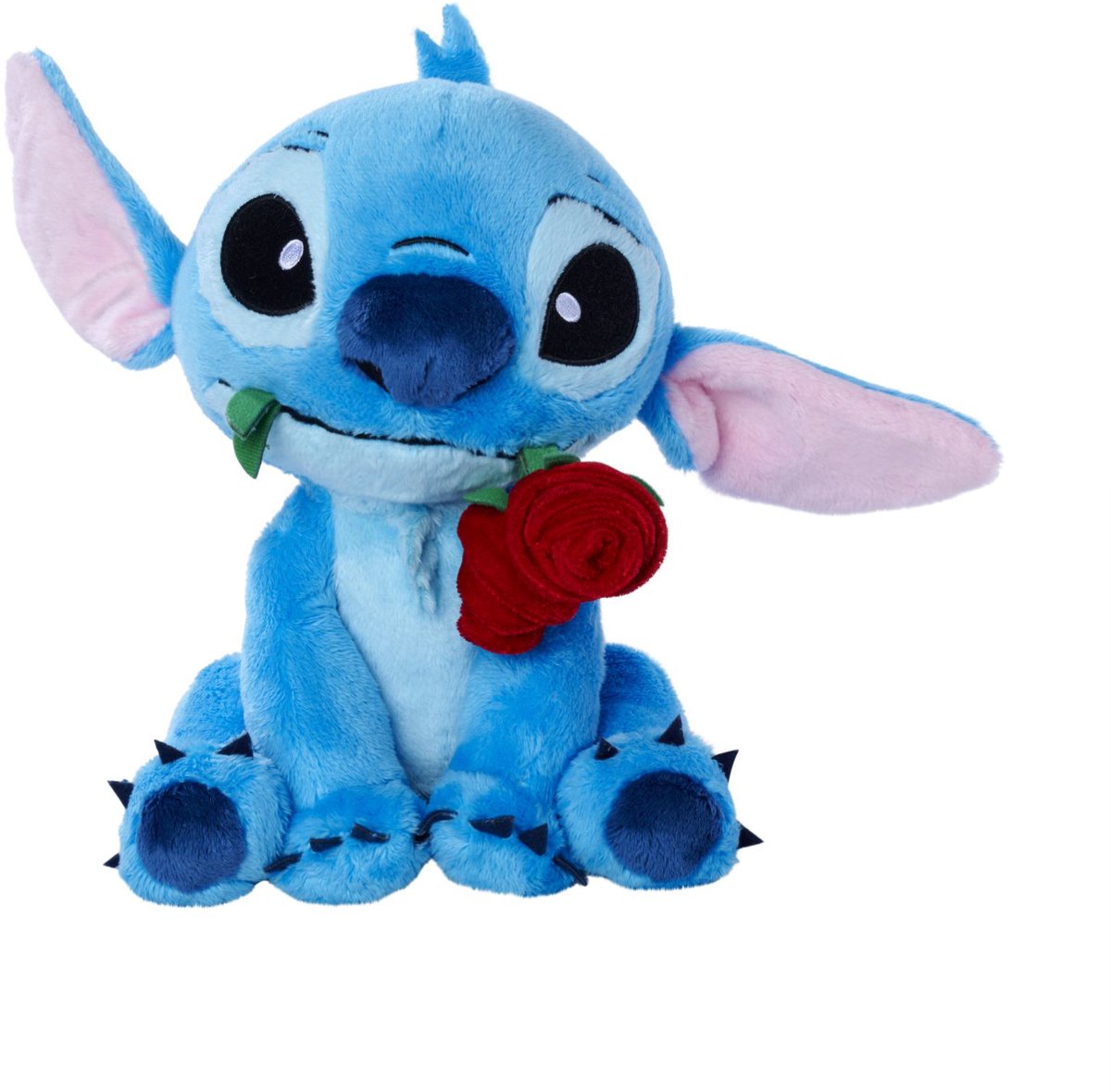 Peluche Stitch 25 cm Stitch avec rose