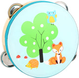 Small foot - tambourin en bois petit renard