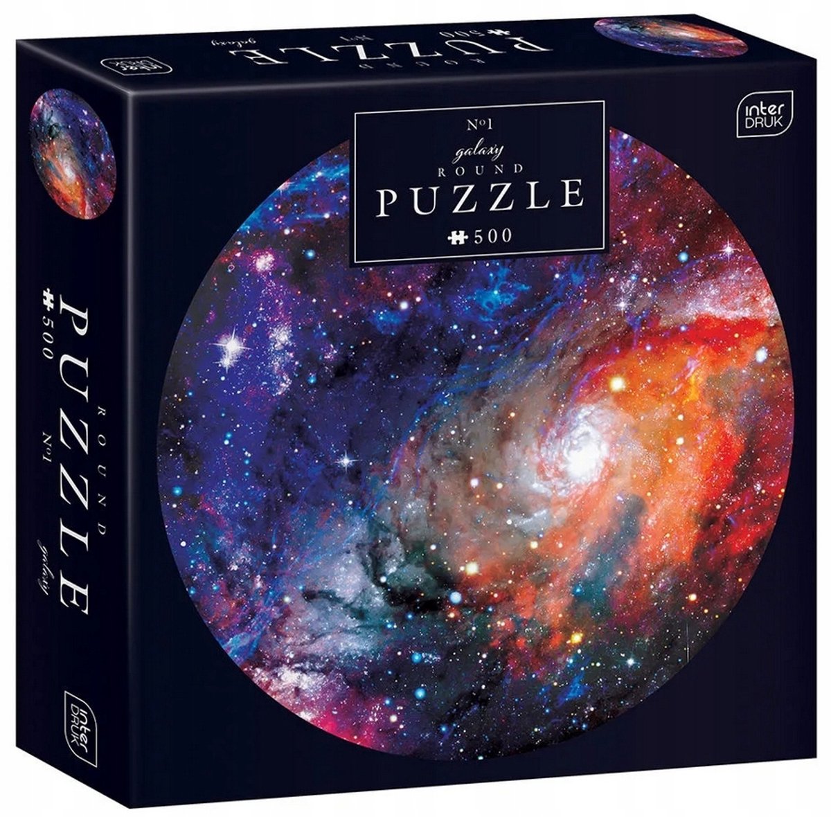 Geronimo games puzzle - galaxy ronde puzzel 500 stuk - interdruk - - 63 cm diameter