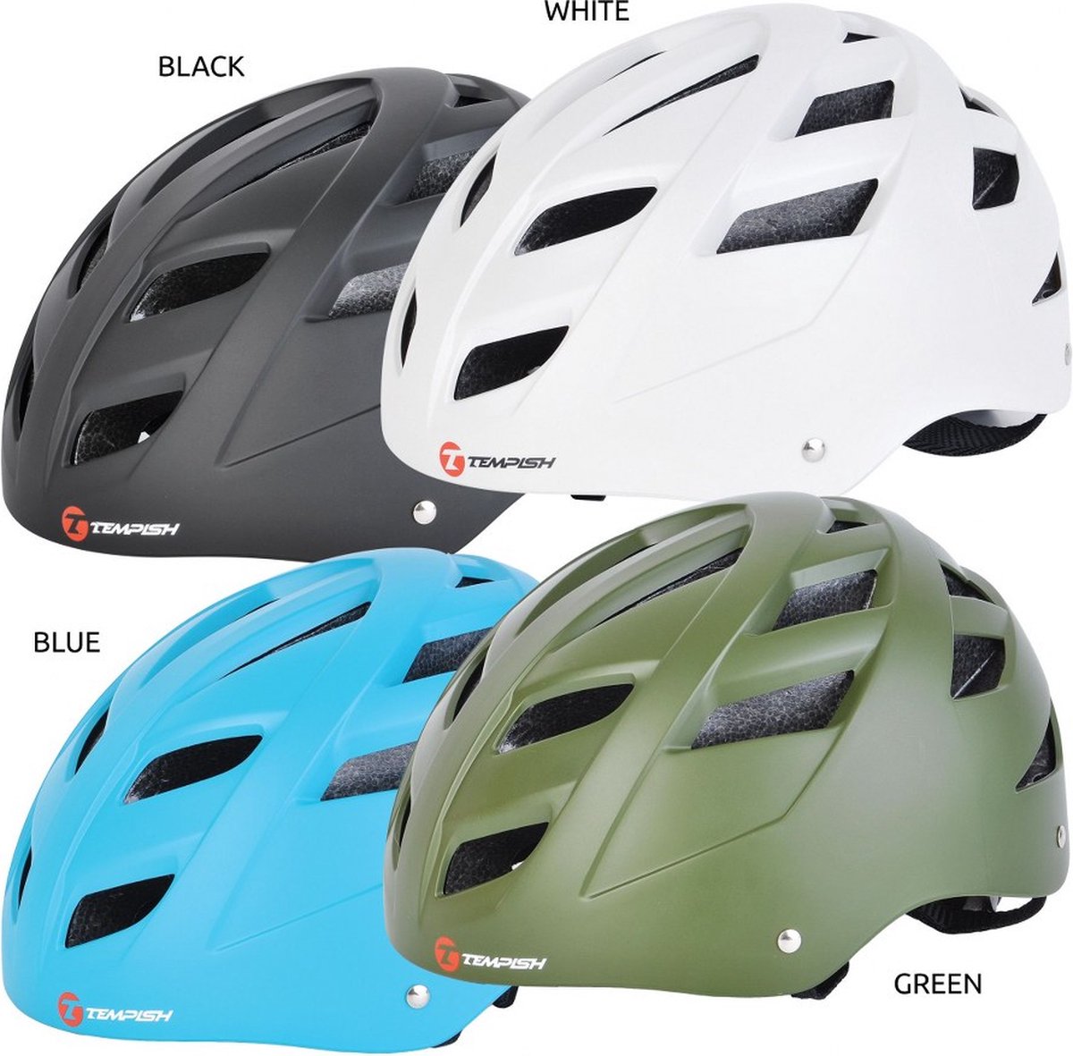 Tempish – marilla – casque de skate – noir – casque de skate ventilé en toute sécurité – taille 54-56cm (m)