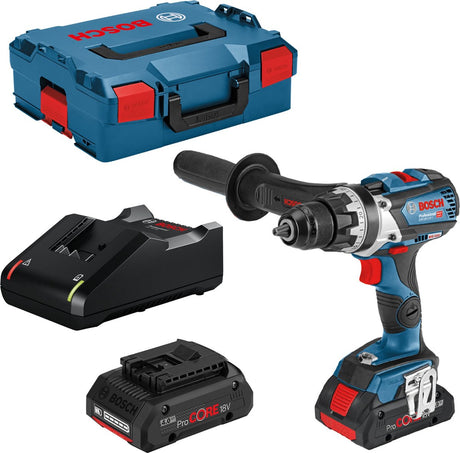 Bosch blauw bosch professional gsr 18v-110 c accu schroefboormachine 18v 4.0ah in l-boxx - 06019g010a