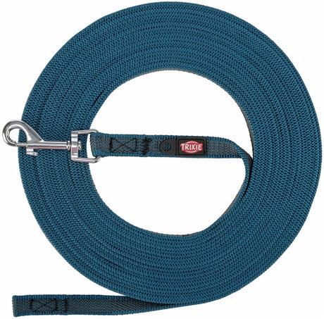 Trixie Dog Lash Tow Tow Ligne avec en caoutchouc anti-glissade bleu à l'essence