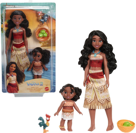 Disney Princess Vaiana - Lot de 2 poupées mannequins