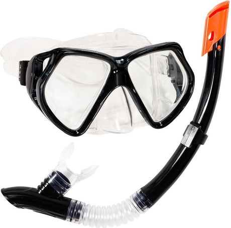 Atlantis andros combo - ensemble tuba - lunettes de plongée - tuba - adultes - noir