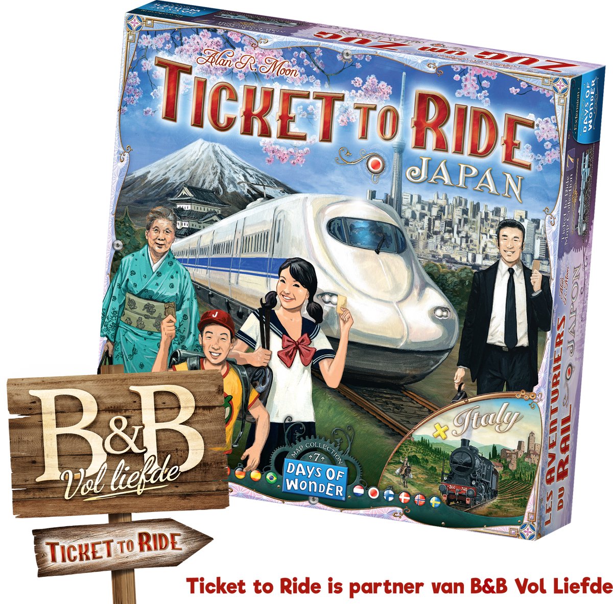 Ticket Asmodee pour monter le Japon Italie