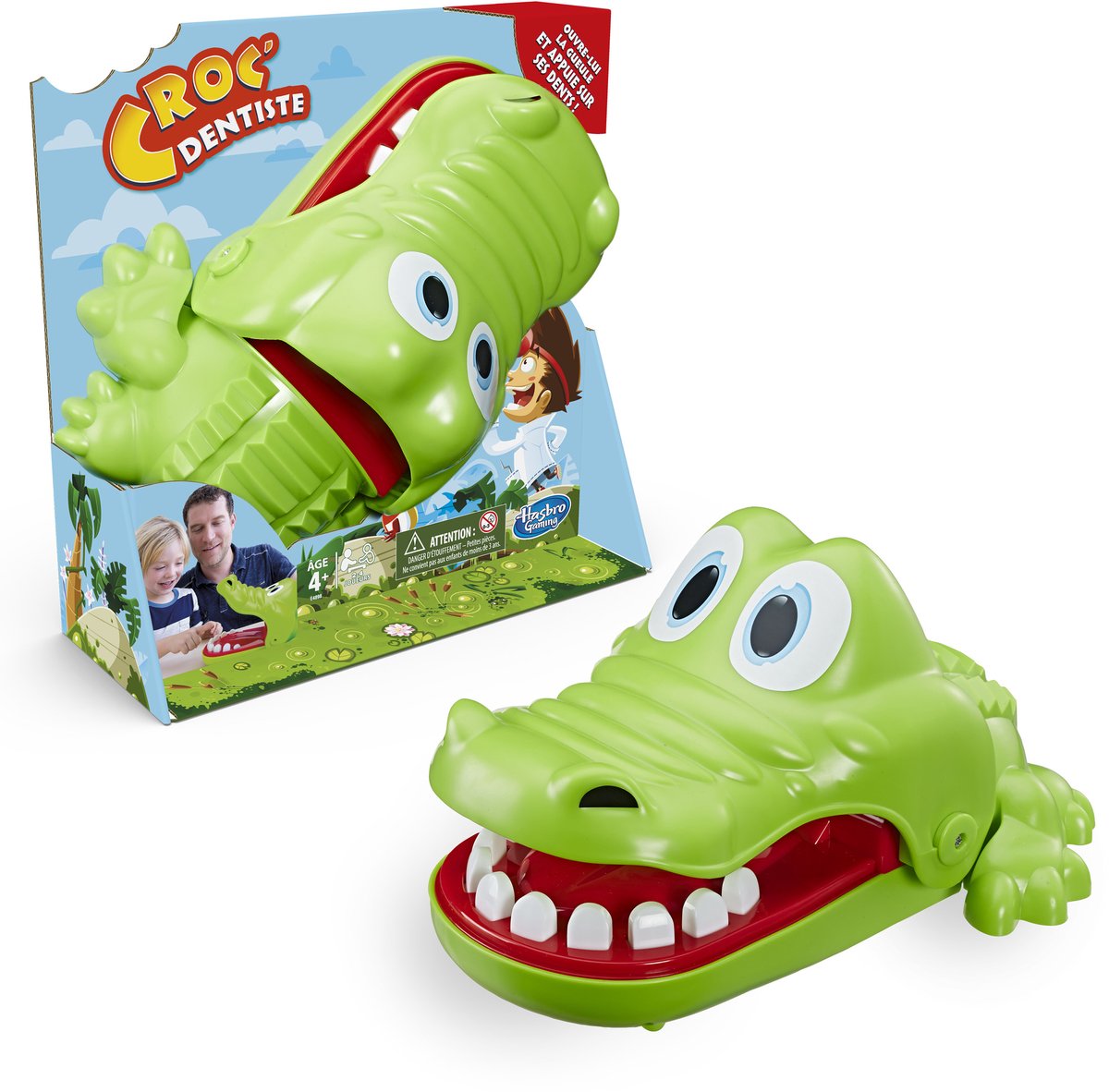 Hasbro gaming crocodile avec mal de dents - jeu d'action fr