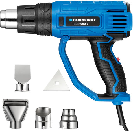 Blaupunkt - pistolet à air chaud - pistolet thermique, 2000w, contrôle de soufflage, plage 350-600°c, hg2010