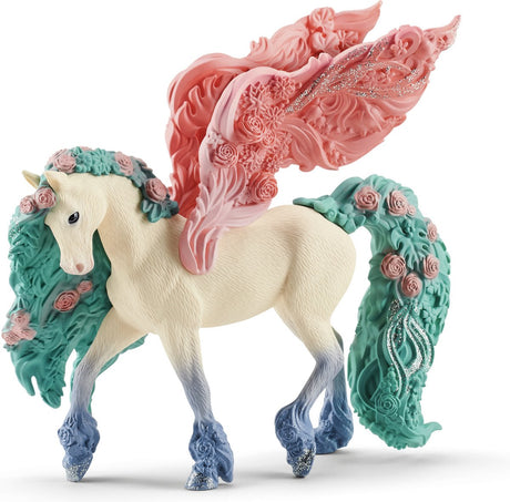 Schleich bayala fleur pégase - figurine de jeu - jouets pour enfants pour garçons et filles - 5 à 12 ans - 70590