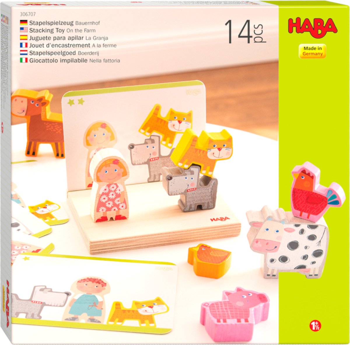 Haba tout-petit [2 ans+] jouet empilable ferme