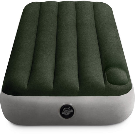 Intex jr. Matelas pneumatique Twin Dura-Beam Downy avec pompe à pied intégrée - 191x76x25cm