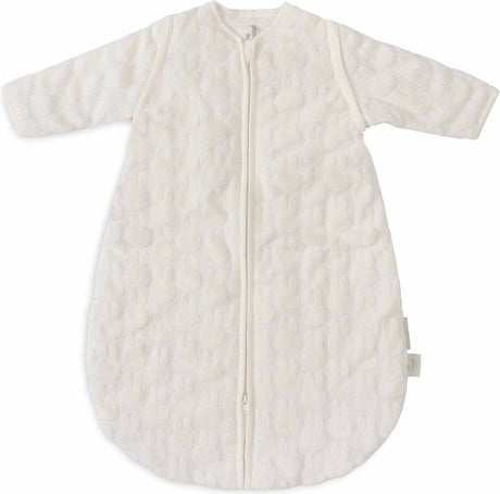 Jollein x nijntje - baby slaapzak winter met afritsbare mouw 60cm - rond - miffy jacquard ivory - winterslaapzak