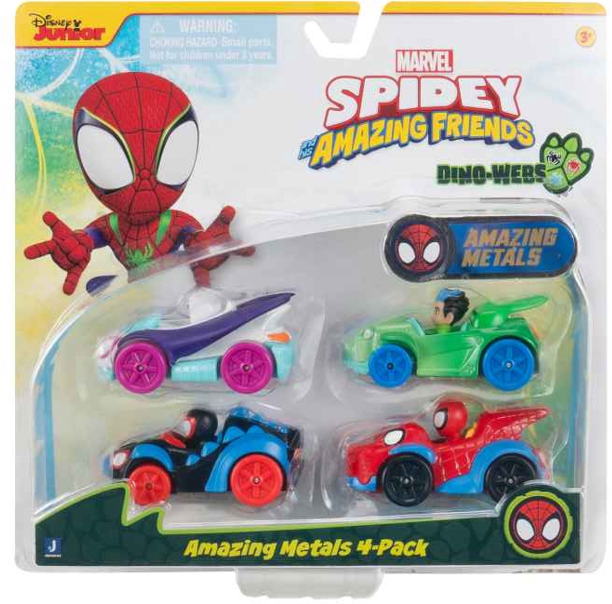Jazwares Spidey and Friends - Véhicules métalliques, 4 pcs.