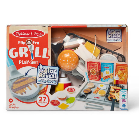 Melissa Doug – l'eau wow ! set de jeu de friture – cuisine magique avec de l'eau