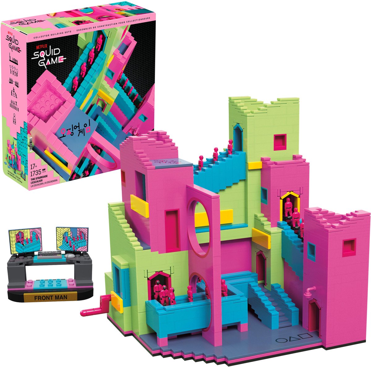 Mattel jeu de calmar méga jeu de construction kits de construction d'escalier de jeu de calmar